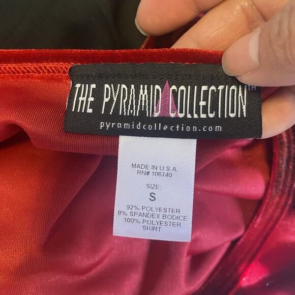 Vintage 90s Pyramid Collection Velvet Maxi Dress Goth Boho Witchy Renaissance S - Picture 6 of 11